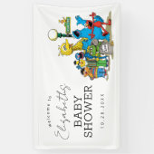 Welkom op de Sesamstraat-thema baby shower Spandoek (Verticaal)