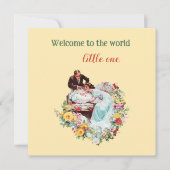 Welkom op de wereld Floral  New Baby (Voorkant)