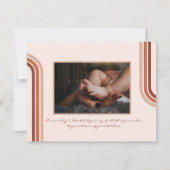 Welkom op de wereld | | Retro Boho Birth (Achterkant)