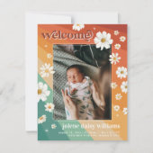 Welkom op de wereld | Retro Boho Birth (Voorkant)