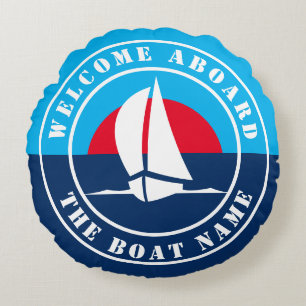 Welkom op de zeezeilboot rond kussen