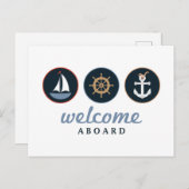 Welkom op het bord briefkaart (Voorkant / Achterkant)