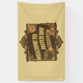 Welkom op het Match Day 2026-feest Spandoek (Verticaal)