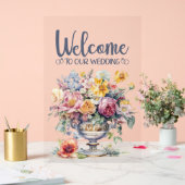 Welkom op onze bruiloft acryl teken bord (Huwelijk)