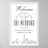 Welkom op onze bruiloft in Las Vegas! Poster (Voorkant)