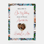 Welkom op onze bruiloft | Mozaïek Tegel en glas Acryl Bord (Voorkant)