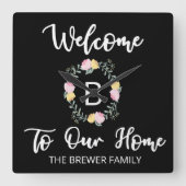 Welkom op onze gepersonaliseerde klok (Voorkant)