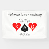 Welkom op onze grote Las Vegas bruiloft banner tek (Horizontaal)