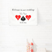 Welkom op onze grote Las Vegas bruiloft banner tek (Insitu)