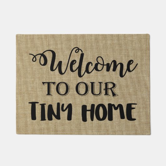 Welkom op onze Tiny Home deurmat (Voorkant)