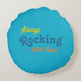 Welkom op onze veranda / Altijd / Zomer kleuren / Rond Kussen