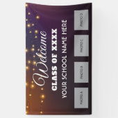 Welkom op school met foto's banner (Verticaal)