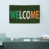 Welkom overlay op Irish Flag (h) bnrcnt Spandoek (Beurs)