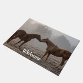 Welkom paard deurmat (Schuin)