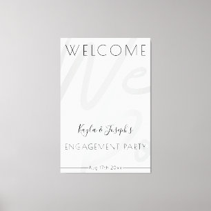 Welkom partij bij service canvas afdruk