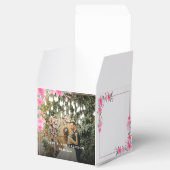 Welkom Party Roze Bloemen Gouden Lijst bruiloft Bedankdoosjes (Geopend)