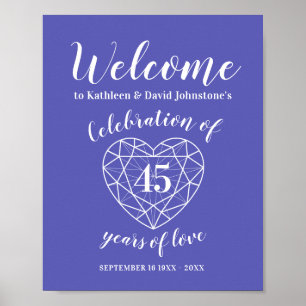 Welkom poster 45e saffierdag