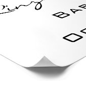 Welkom Poster Baby shower Roos Gold (Hoek)