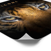 Welkom poster papier (Hoek)