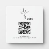 Welkom QR Code Scan om WiFi te verbinden Fotoplaat (Voorkant)