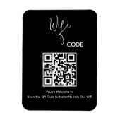 Welkom QR Code Scan om WiFi te verbinden Magneet (Verticaal)