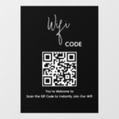 Welkom QR Code Scan om WiFi te verbinden Raamsticker (Vel)