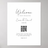 Welkom QR Code Wedding Gallery Poster (Voorkant)