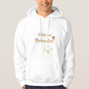 Welkom Ramadan Elegant Islamitisch Lantaarnontwerp Hoodie