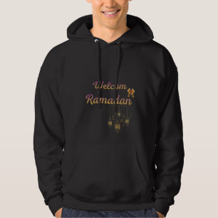 Welkom Ramadan Elegant Islamitisch Lantaarnontwerp Hoodie