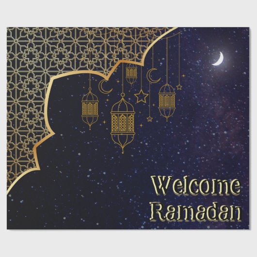 Welkom Ramadan: Islamitisch ontwerp Cadeaupapier (Vlak)