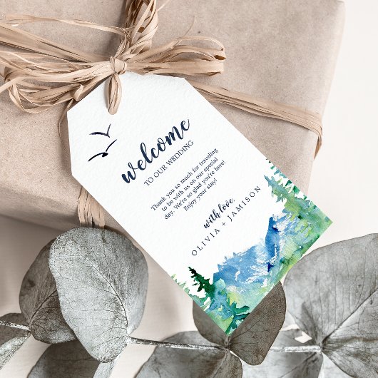 Welkom Rocky Mountain Destination Wedding Cadeaulabel
