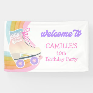 Welkom Roller Skateday Party Spandoek