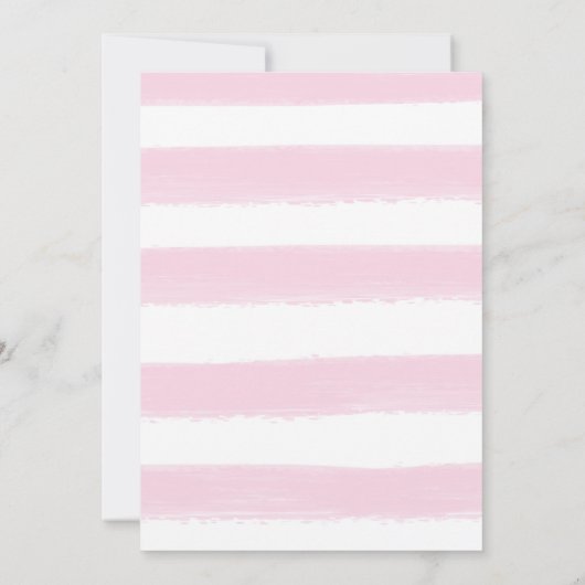 Welkom roze fotoscript aan bevallen meisje aankondiging (Achterkant)