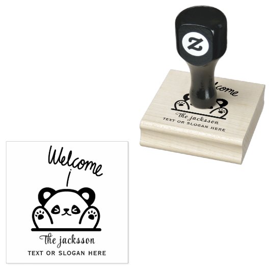 Welkom Rubberstempel (Gestempeld)