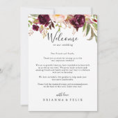 Welkom Rustic Boho Colorful Floral Wedding (Voorkant)