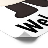 Welkom School Panda Poster (Hoek)