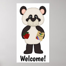 Welkom School Panda Poster