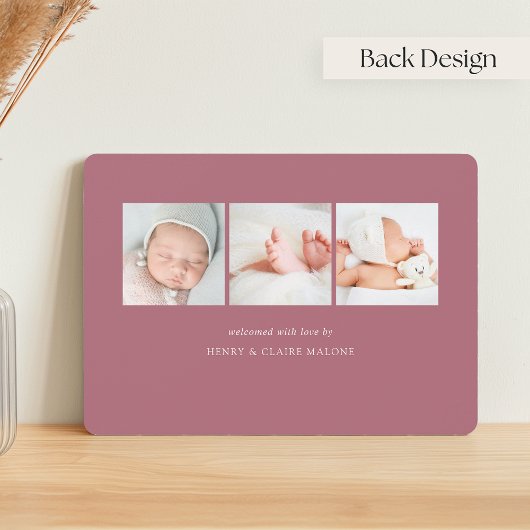 Welkom script | Aankondiging van de foto ter geboo