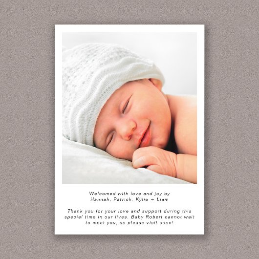 Welkom Script Foto Geboorte Aankondiging