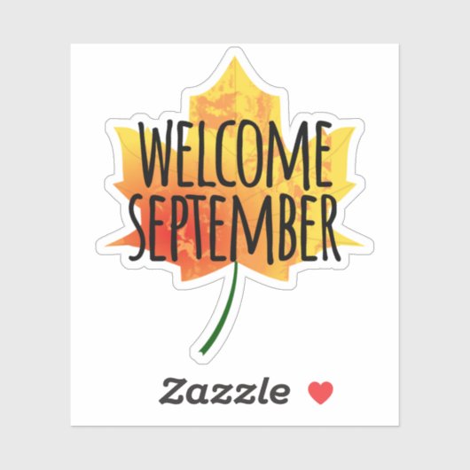 Welkom september sticker (Vel)