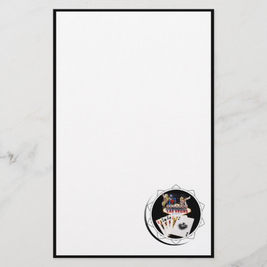 Welkom Sign Black Poker Chip Briefpapier (Voorkant)