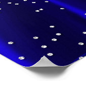 Welkom Sign Blue Silver 3 Poster (Hoek)