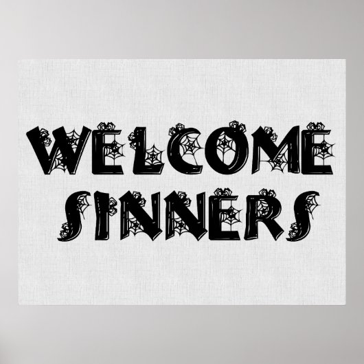Welkom Sinners! Poster (Voorkant)