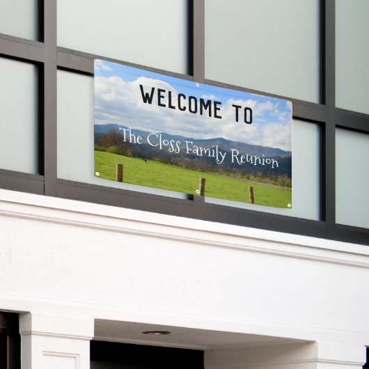 Welkom Spandoek (Buitenkant Gebouw)