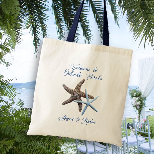 Welkom Starfish Beach Weddenschap Tote Bag