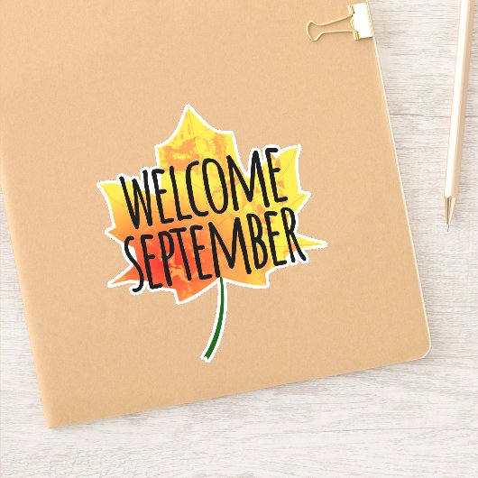 Welkom, Sticker september (Notitieboek)