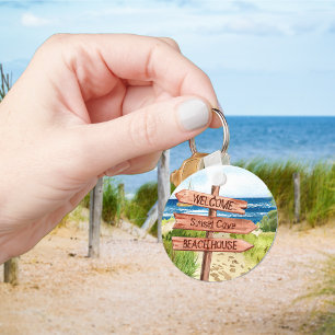 Welkom Strand Huurvakantie Vakantiehuis Sleutelhanger