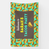 Welkom Taco Birthday Party Spandoek (Verticaal)