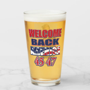 Welkom terug Amerika Trump 45 47 Glas