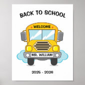 Welkom terug bij de schoolbus poster (Voorkant)